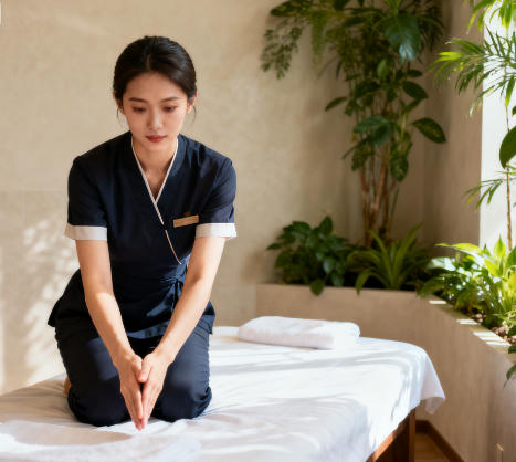 专业全身精油 SPA 的按摩流程：从头部到脚部，分步拆解​